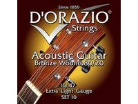 Струны для акустической гитары D’ORAZIO SET-10