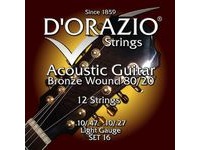 Струны для акустической гитары D’ORAZIO SET-16