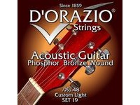 Струны для акустической гитары D’ORAZIO SET-19