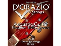Струны для акустической гитары D’ORAZIO SET-20